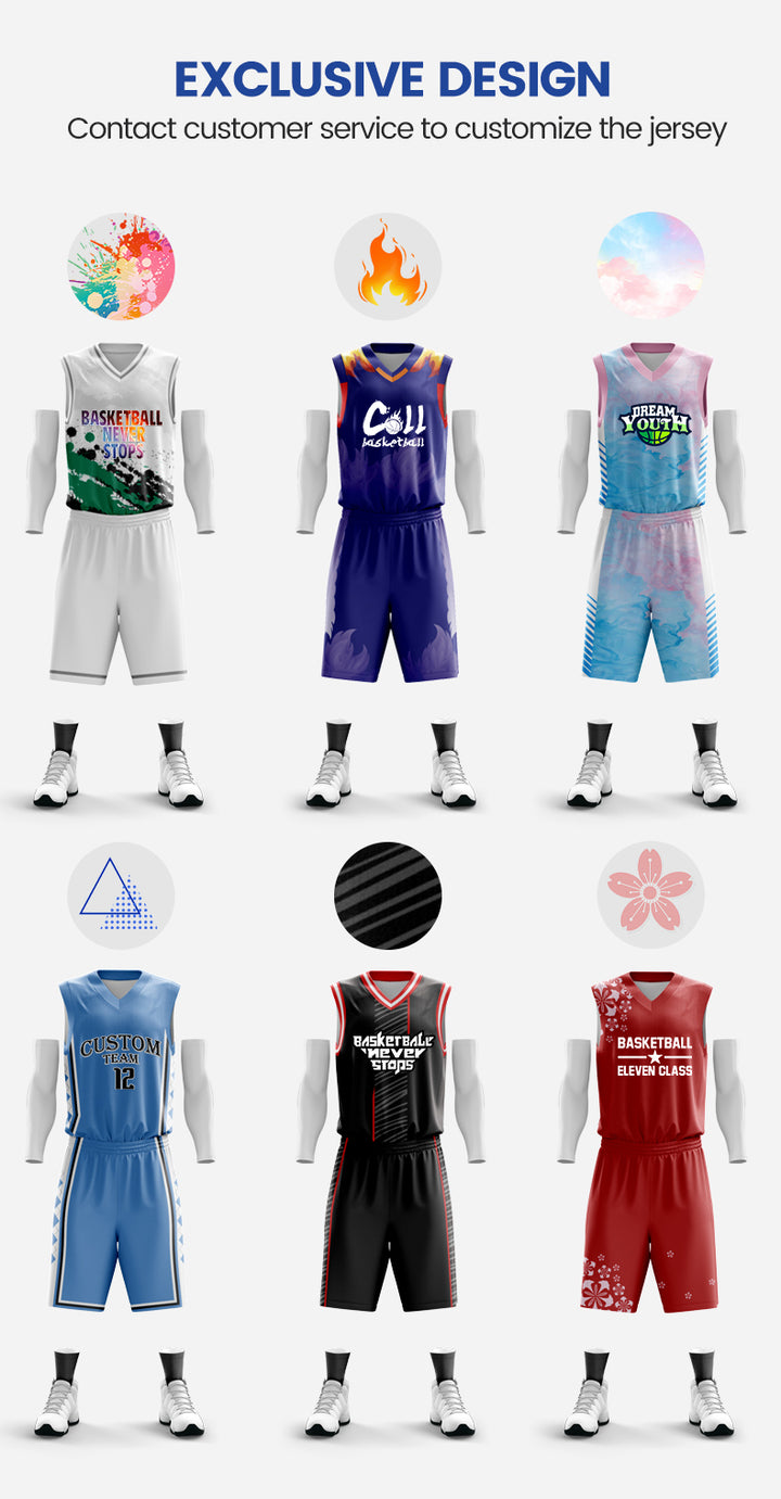 sublimated basketball uniforms