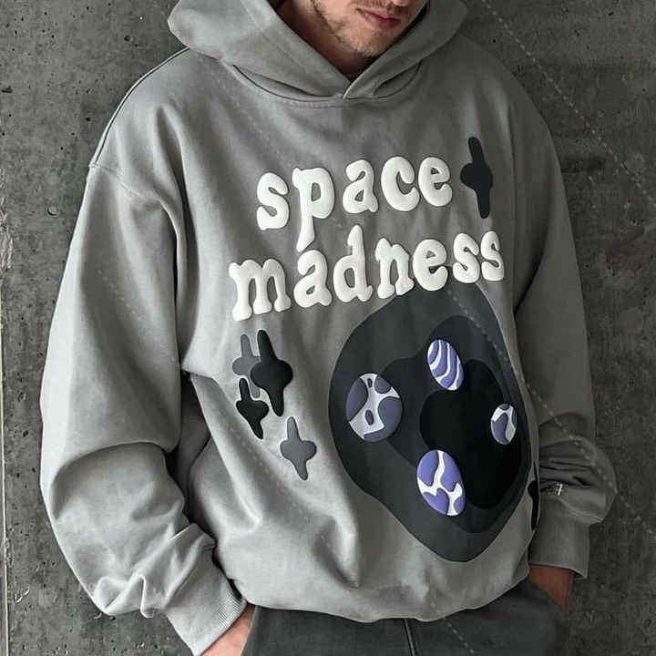 puff print hoodies